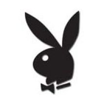 Black Authentic Playboy Bunny tanning stickers - 50 count