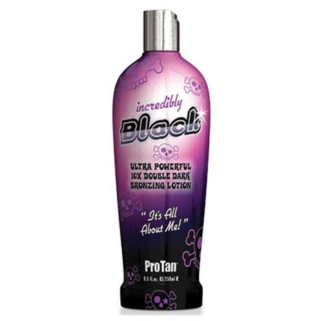 Pro Tan INCREDIBLY BLACK 10 X Double Dark Tanning Bronzer Lotion - 8.5 oz.