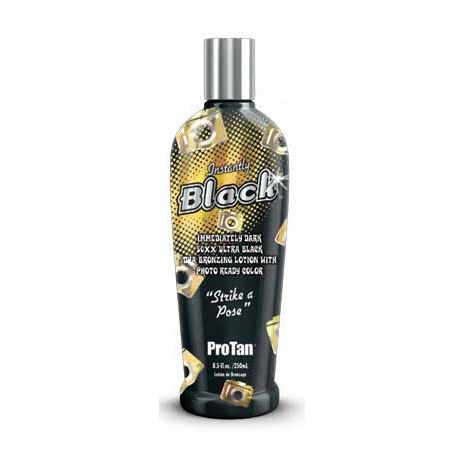 Pro Tan INSTANTLY BLACK 50 XX DHA Bronzer Tan Lotion - 8.5 oz.