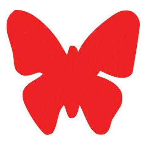 Red Butterfly Tanning Stickers 1000 ct. roll