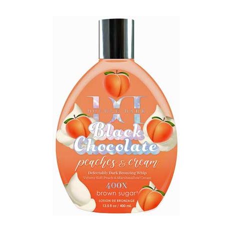 Brown Sugar DOUBLE DARK BLACK CHOCOLATE PEACHES & CREAM 400X Bronzer-13.5 oz